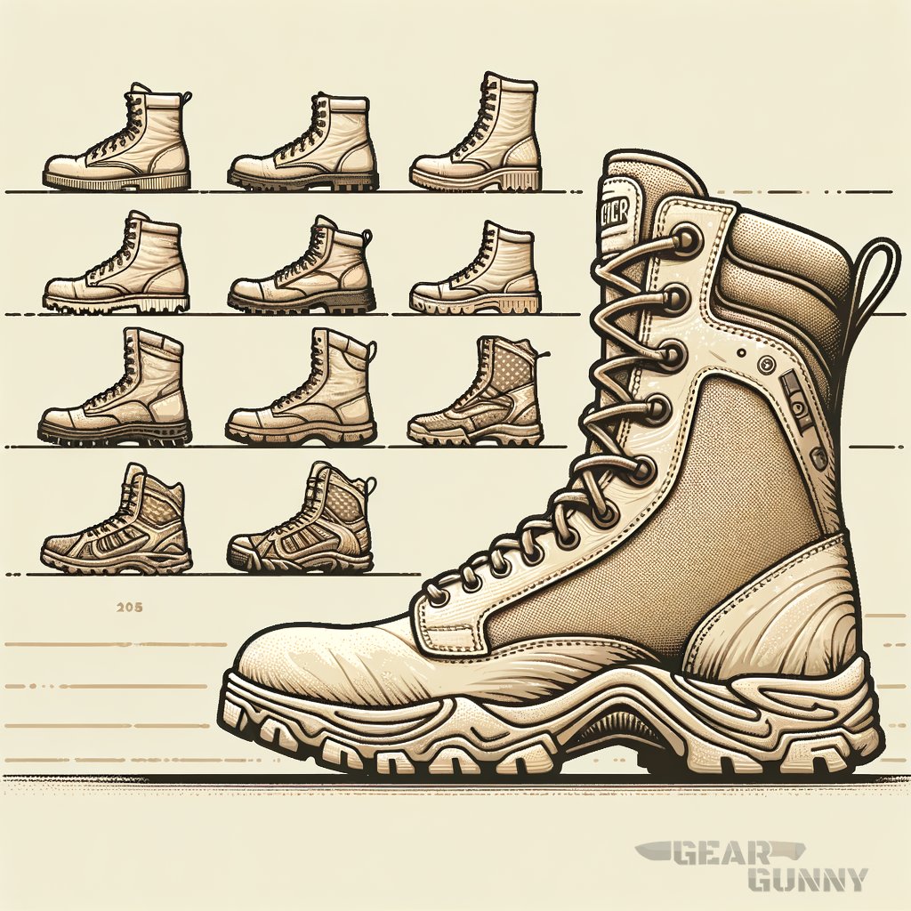 Supplemental image for a blog post called 'combat boots evolution: how have military footwear advanced? (essential insights)'.